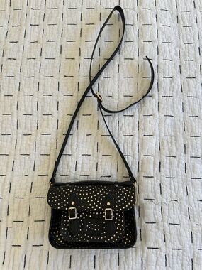 Black Star-Print Crossbody Satchel - Women Bags